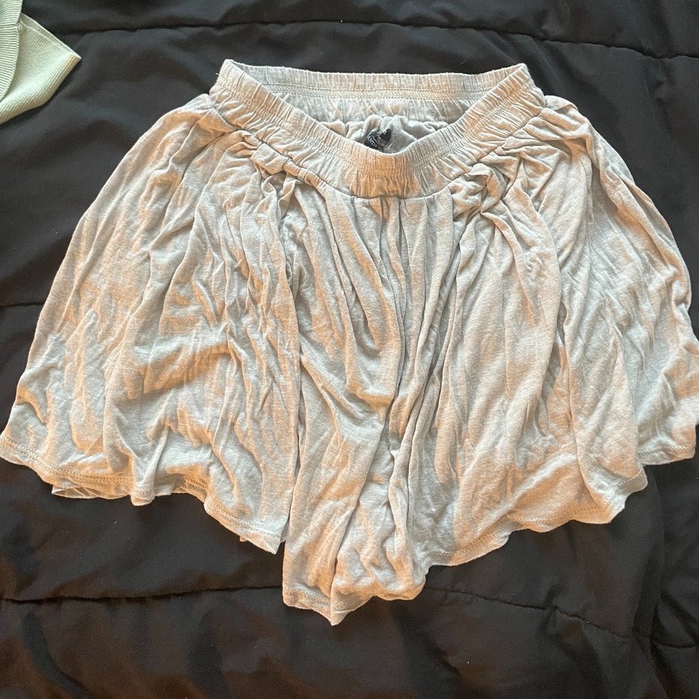 Brandy Melville tan skater skirt